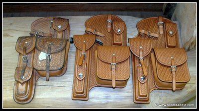 custom leather saddle bags