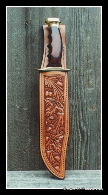 custom leather knife sheath