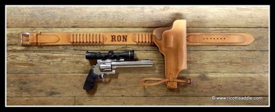 custom leather gun belt and holster